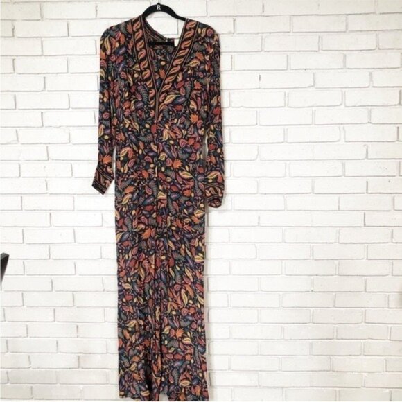 Farm Rio Women’s Jumpsuit Pineapple Print Black Size Medium Summer Romper - Picture 1 of 6